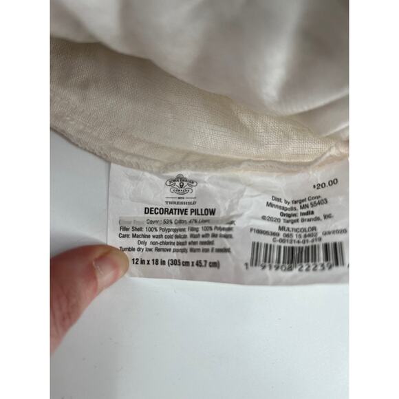 John Derian for Threshold Lumbar Pillow Bat Print Halloween 17" x 11" Target - Picture 3 of 8